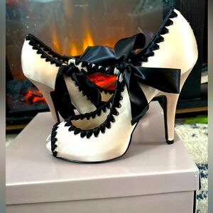 Satin baker’s heels